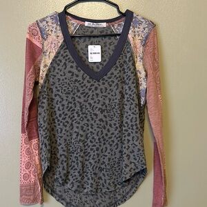 Animal and Floral Print long sleeve